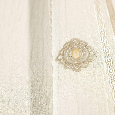 Decorative Striped Embossed Wallpaper, Cream, Silver 3D Boho Art Deco Ornate Home Wall Decor, Washable - Adawall -Houston Wallpaper Store - Walcoverings, Curtains & Wall Panels