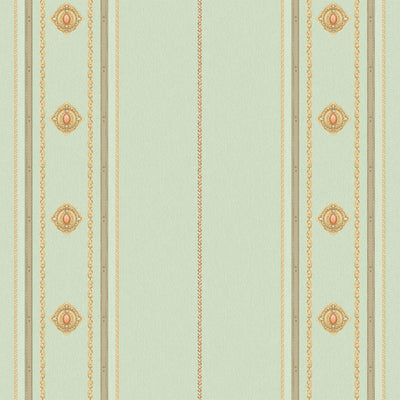 Decorative Striped Embossed Wallpaper, Lime Green, Gold 3D Boho Art Deco Ornate Home Wall Decor, Washable, Durable - Adawall -Houston Wallpaper Store - Walcoverings, Curtains & Wall Panels