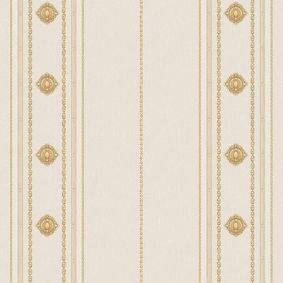 Decorative Striped Embossed Wallpaper, Off White, Yellow 3D Boho Art Deco Ornate Home Wall Decor, Washable, Durable - Adawall -Houston Wallpaper Store - Walcoverings, Curtains & Wall Panels