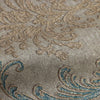 Deep Embossed Sparkling Damask Wallpaper, Stylish Brown Blue Glittering Luxury Fabric Feel Vivid Colors, Home Commercial Use, Easy Clean, Water Resistant - Adawall -Houston Wallpaper Store - Walcoverings, Curtains & Wall Panels