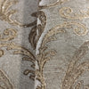 Deep Embossed Sparkling Damask Wallpaper, Stylish Brown Gray Glittering Luxury Fabric Feel Vivid Colors, Home Commercial Use, Easy Clean, Water Resistant - Adawall -Houston Wallpaper Store - Walcoverings, Curtains & Wall Panels