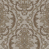 Deep Embossed Sparkling Damask Wallpaper, Stylish Brown Gray Glittering Luxury Fabric Feel Vivid Colors, Home Commercial Use, Easy Clean, Water Resistant - Adawall -Houston Wallpaper Store - Walcoverings, Curtains & Wall Panels