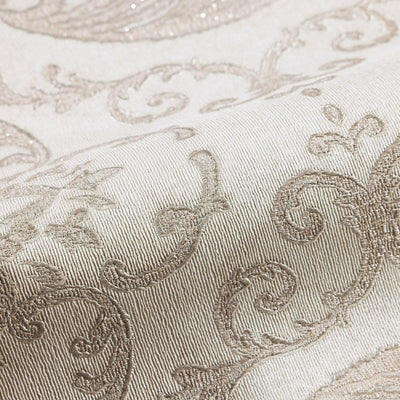Deep Embossed Sparkling Damask Wallpaper, Stylish Cream Glittering Luxury Fabric Feel Vivid Colors, Home Commercial Use, Easy Clean, Water Resistant - Adawall -Houston Wallpaper Store - Walcoverings, Curtains & Wall Panels