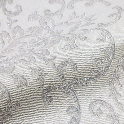 Deep Embossed Sparkling Damask Wallpaper, Stylish White Glittering Luxury Fabric Feel Vivid Colors, Home Commercial Use, Easy Clean, Water Resistant - Adawall -Houston Wallpaper Store - Walcoverings, Curtains & Wall Panels