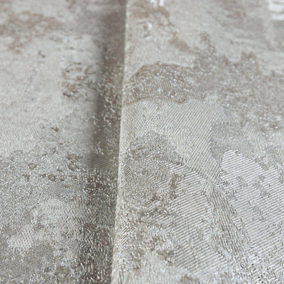 Distressed Metallic Wallpaper, Light Beige 3D Deep Embossed Shiny Rustic Aged Industrial Design - Adawall -Houston Wallpaper Store - Walcoverings, Curtains & Wall Panels