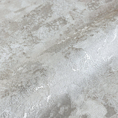 Distressed Metallic Wallpaper, Light Beige 3D Deep Embossed Shiny Rustic Aged Industrial Design - Adawall -Houston Wallpaper Store - Walcoverings, Curtains & Wall Panels