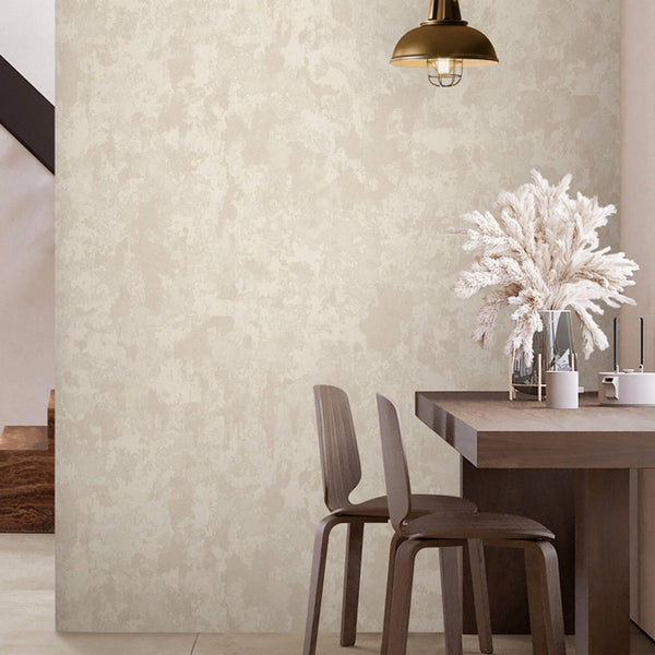 Distressed Worn Wallpaper, Beige 3D Embossed Textured Weathered Solid Color Wallcovering, Abstract Contemporary Home Commercial Interior Wall Design - Adawall -Houston Wallpaper Store - Walcoverings, Curtains & Wall Panels
