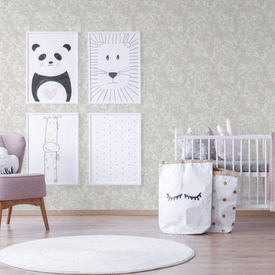 Elegant 3D Embossed Wallpaper, Cream Plain Color Distressed Pattern Modern Abstract Wallcovering, Sturdy Large 114 sq ft Roll - Adawall -Houston Wallpaper Store - Walcoverings, Curtains & Wall Panels