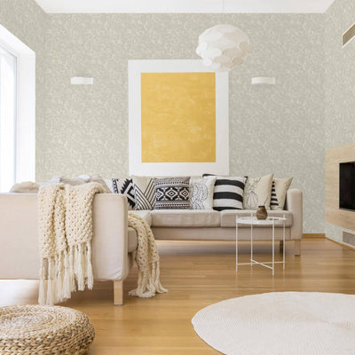 Elegant 3D Embossed Wallpaper, Light Tan Plain Color Distressed Pattern Modern Abstract Wallcovering, Sturdy Large 114 sq ft Roll - Adawall -Houston Wallpaper Store - Walcoverings, Curtains & Wall Panels
