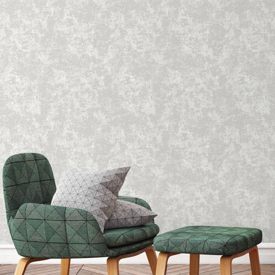 Elegant 3D Embossed Wallpaper, White Plain Color Distressed Pattern Modern Abstract Wallcovering, Sturdy Large 114 sq ft Roll - Adawall -Houston Wallpaper Store - Walcoverings, Curtains & Wall Panels