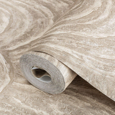 Elegant Beige Striped Embossed Wallpaper, Non-Adhesive - 113 sq ft - Adawall -Houston Wallpaper Store - Walcoverings, Curtains & Wall Panels
