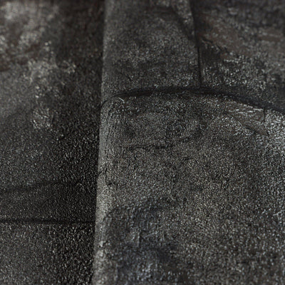 Elegant Black Stone Metallic Wallpaper, Realistic 3D Embossed Wall Decor, Industrial Aesthetic Wallcovering - Adawall -Houston Wallpaper Store - Walcoverings, Curtains & Wall Panels