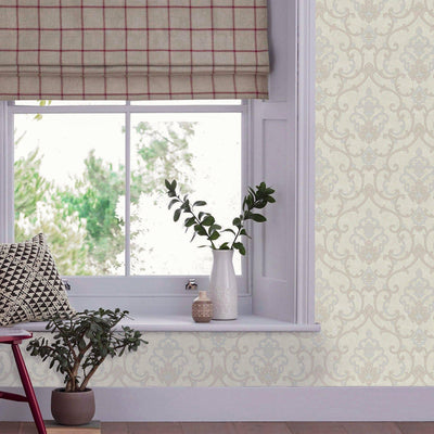 Elegant Damask Deep Embossed Wallpaper, 3D Textured Wallcovering, Traditional, Extra Large 114 sq ft Roll, Luxury Wallpaper, Washable - Adawall -Houston Wallpaper Store - Walcoverings, Curtains & Wall Panels