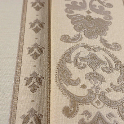 Elegant Deep Embossed Wallpaper, Shimmering Damask 3D Textured Wallcovering, Traditional, Large 114 sq ft Roll, Accent Wall, Washable, Decor - Adawall -Houston Wallpaper Store - Walcoverings, Curtains & Wall Panels