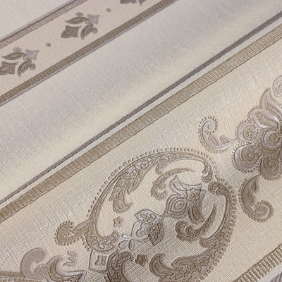 Elegant Deep Embossed Wallpaper, Shimmering Damask 3D Textured Wallcovering, Traditional, Large 114 sq ft Roll, Accent Wall, Washable, Decor - Adawall -Houston Wallpaper Store - Walcoverings, Curtains & Wall Panels