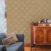 Elegant Moroccan Embossed Wallpaper, Rich Textured Wallcovering, Traditional, Shiny Neutral, Extra Large 114 sq ft Roll, Washable, Removable - Walloro High End Wallcoverings & More