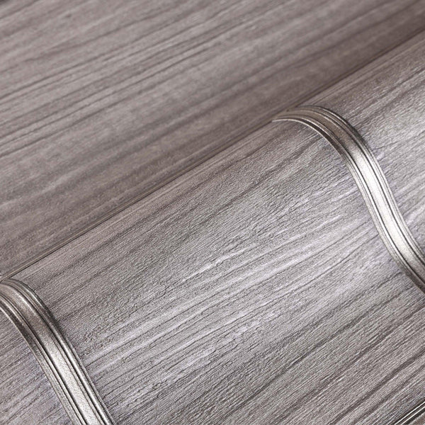 Elegant Wood Pattern 3D Embossed Wallpaper, Gray Color Farmhouse Lodge Realistic Wood Plank Textured Wall Covering - Adawall -Houston Wallpaper Store - Walcoverings, Curtains & Wall Panels