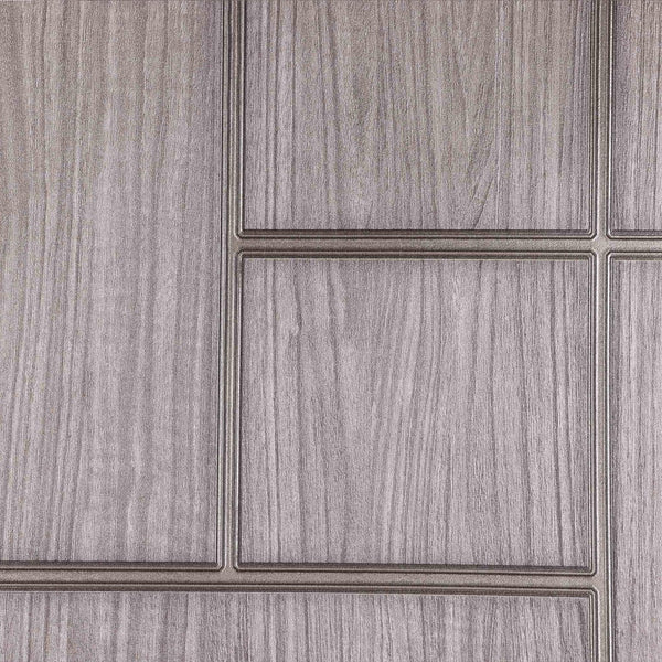 Elegant Wood Pattern 3D Embossed Wallpaper, Gray Color Farmhouse Lodge Realistic Wood Plank Textured Wall Covering - Adawall -Houston Wallpaper Store - Walcoverings, Curtains & Wall Panels