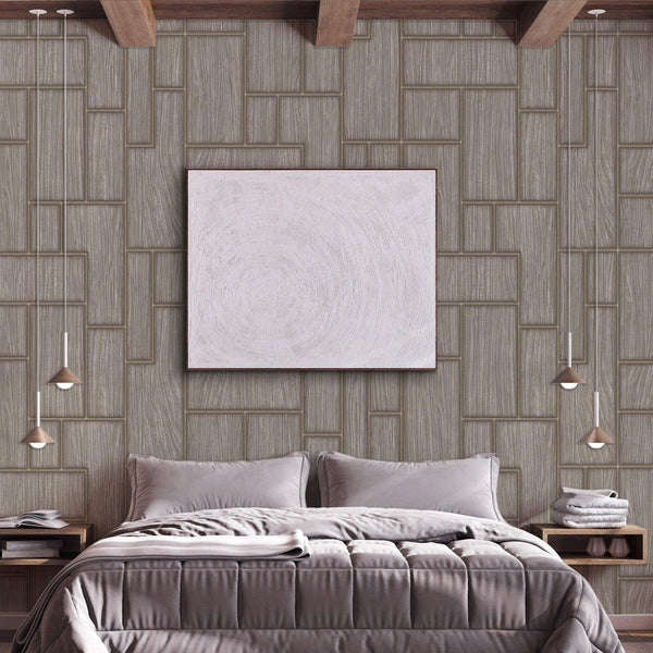 Elegant Wood Pattern 3D Embossed Wallpaper, Gray Color Farmhouse Lodge Realistic Wood Plank Textured Wall Covering - Adawall -Houston Wallpaper Store - Walcoverings, Curtains & Wall Panels