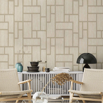 Elegant Wood Pattern 3D Embossed Wallpaper, Light Beige Farmhouse Lodge Realistic Wood Plank Textured Wall Covering (Copy) - Adawall -Houston Wallpaper Store - Walcoverings, Curtains & Wall Panels