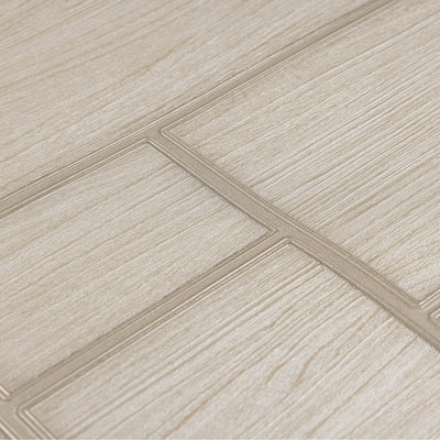 Elegant Wood Pattern 3D Embossed Wallpaper, Light Beige Farmhouse Lodge Realistic Wood Plank Textured Wall Covering (Copy) - Adawall -Houston Wallpaper Store - Walcoverings, Curtains & Wall Panels