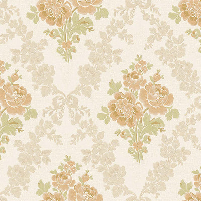 Embossed Floral Wallpaper, White Home Wall Decor, Aesthetic Wallpaper, Textured Wallcovering Non-Adhesive and Non-Peel and Stick - Adawall -Houston Wallpaper Store - Walcoverings, Curtains & Wall Panels