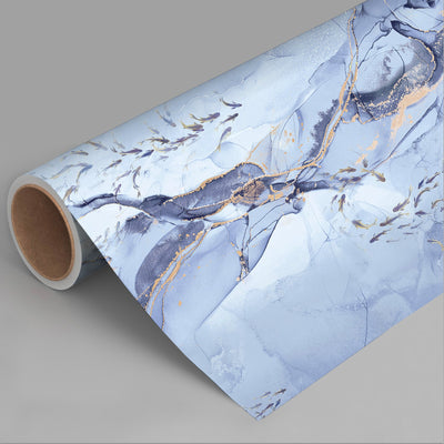 Fish Wall Mural, Purple Japan Koi Pond Fish Wallpaper, Elegant Abstract Stone Wall Covering, Removable, Modern, Non-Pasted, Stylish - Adawall -Houston Wallpaper Store - Walcoverings, Curtains & Wall Panels