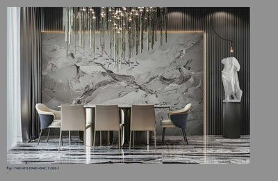 Fish Wall Mural, White Japan Koi Pond Fish Wallpaper, Elegant Abstract Stone Wall Covering, Removable, Modern, Non-Pasted, Stylish - Adawall -Houston Wallpaper Store - Walcoverings, Curtains & Wall Panels