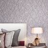 Floral Blossom Embossed Wallpaper, Flower Branches Chinoiserie Wallcovering - Walloro High End Wallcoverings & More