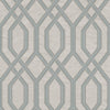 Geometric Wallpaper, 3D Embossed Modern Flocked Wallcovering, Light Gray, Silver Fabric Touch Contemporary Washable, Extra Large 177 sq ft Roll - Walloro High End Wallcoverings & More