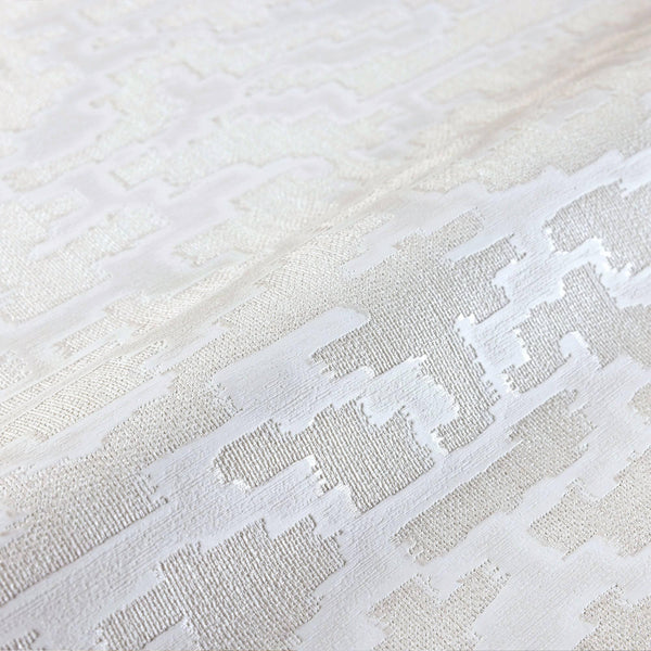 Glam Solid Color Wallpaper, Ivory Rich Embossed Abstract Metallic Accents, Shimmering Design - Adawall -Houston Wallpaper Store - Walcoverings, Curtains & Wall Panels