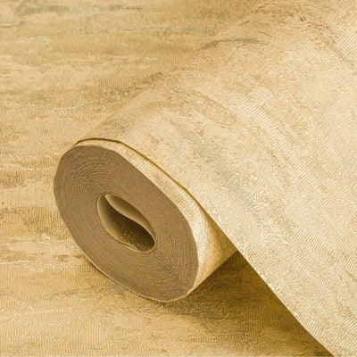 Gold Distressed Metallic Embossed Wallpaper, Shiny Rustic Industrial Modern Wallcovering - Adawall -Houston Wallpaper Store - Walcoverings, Curtains & Wall Panels