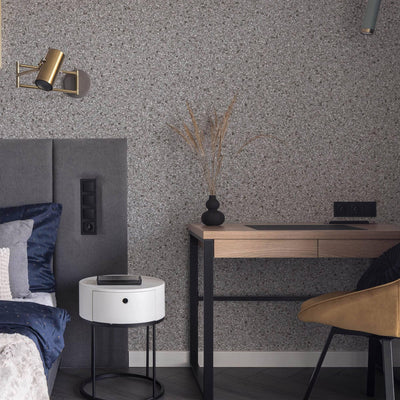 Granite Design 3D Embossed Wallpaper, Gray Realistic Sandstone Texture Wallcovering, Home and Commercial Use - Adawall -Houston Wallpaper Store - Walcoverings, Curtains & Wall Panels