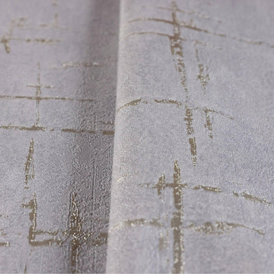 Gray Abstract Metallic Lines Wallpaper, 3D Deep Embosed Silver Gold Rustic Geometric Interior Decor - Adawall -Houston Wallpaper Store - Walcoverings, Curtains & Wall Panels