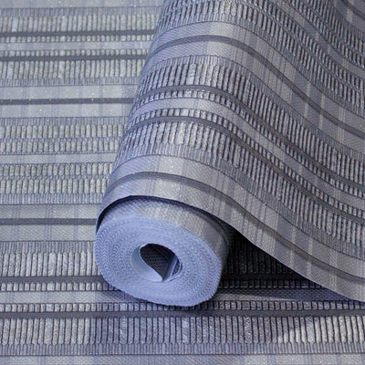 Gray Conetmporary Stripe Pattern Embossed Wallpaper, Professional Luxury Striped Wall Paper - Adawall -Houston Wallpaper Store - Walcoverings, Curtains & Wall Panels