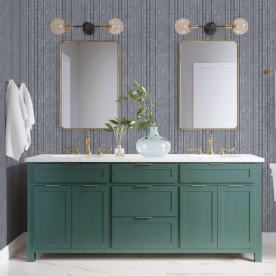 Gray Conetmporary Stripe Pattern Embossed Wallpaper, Professional Luxury Striped Wall Paper - Adawall -Houston Wallpaper Store - Walcoverings, Curtains & Wall Panels