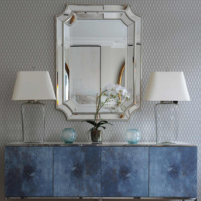 Gray Elegant Hexagon Embossed Wallpaper, Small Honeycomb Grid Pattern Textured wallcovering - Adawall -Houston Wallpaper Store - Walcoverings, Curtains & Wall Panels