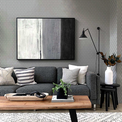 Gray Elegant Hexagon Embossed Wallpaper, Small Honeycomb Grid Pattern Textured wallcovering - Adawall -Houston Wallpaper Store - Walcoverings, Curtains & Wall Panels