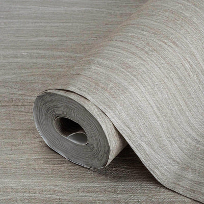 Gray Embossed Wallpaper, 3D Linen Textured, Wallcovering, Traditional, Extra Large 114 sq ft Roll, Fabric Feel, Striped - Adawall -Houston Wallpaper Store - Walcoverings, Curtains & Wall Panels
