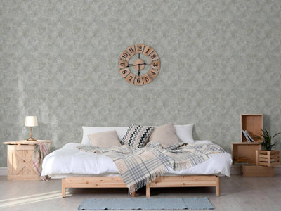 Gray Industrial Metallic Rustic Wallpaper, 3D Embossed Modern Worn-Out Style Distressed Weathered - Adawall -Houston Wallpaper Store - Walcoverings, Curtains & Wall Panels