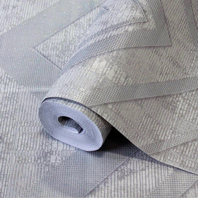 Gray Large Modern Chevron 3D Embossed Wallpaper, Modern Rich Textured Wallcovering - Adawall -Houston Wallpaper Store - Walcoverings, Curtains & Wall Panels