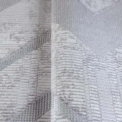 Gray Large Modern Chevron 3D Embossed Wallpaper, Modern Rich Textured Wallcovering - Adawall -Houston Wallpaper Store - Walcoverings, Curtains & Wall Panels