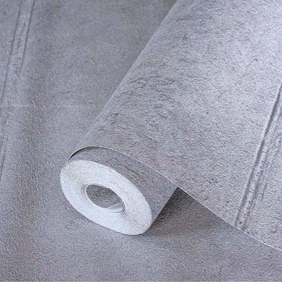Gray Large Stone Textured Realistic Wallpaper, Non-Adhesive Non-Woven Wallcovering - Adawall -Houston Wallpaper Store - Walcoverings, Curtains & Wall Panels