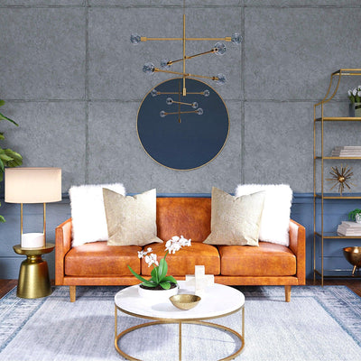 Gray Large Stone Textured Realistic Wallpaper, Non-Adhesive Non-Woven Wallcovering - Adawall -Houston Wallpaper Store - Walcoverings, Curtains & Wall Panels