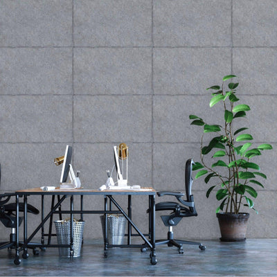 Gray Large Stone Textured Realistic Wallpaper, Non-Adhesive Non-Woven Wallcovering - Adawall -Houston Wallpaper Store - Walcoverings, Curtains & Wall Panels