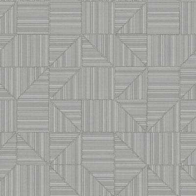 Gray Modern Geometric Shapes Wallpaper, Embossed Rich Textured Contemporary Wallcovering - Adawall -Houston Wallpaper Store - Walcoverings, Curtains & Wall Panels