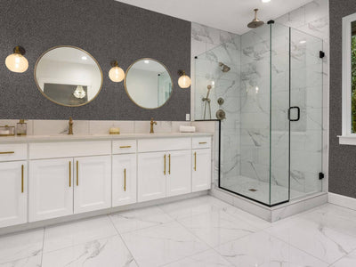 Gray Realistic Stone Granite Textured Wallpaper, Glittering Mineral Effect Stone Texture Wallcovering - Adawall -Houston Wallpaper Store - Walcoverings, Curtains & Wall Panels