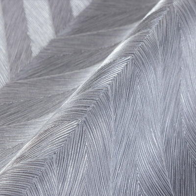 Gray Shiny Chevron Wallpaper, Deep Embossed Luxury Shimmering Geometric Pattern Wall Paper, Large Non-Pasted 114 sq ft Roll - Adawall -Houston Wallpaper Store - Walcoverings, Curtains & Wall Panels