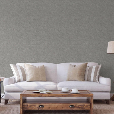Gray Sparkling Linen Texture Textured Wallpaper, Classical Woven Fabric Decorative Wallcovering - Adawall -Houston Wallpaper Store - Walcoverings, Curtains & Wall Panels