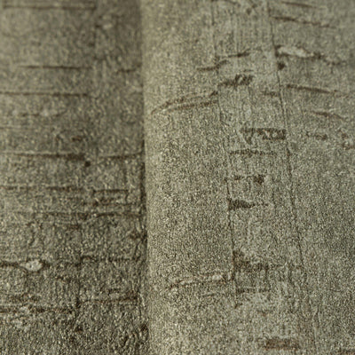 Green Cork Textured Wallpaper, Wood Tree Bark Grain Design Stylish Realistic Wallcovering - Adawall -Houston Wallpaper Store - Walcoverings, Curtains & Wall Panels